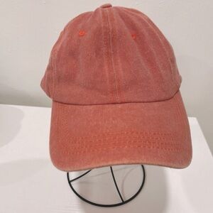 Baseball Cap Terra Cotta One Size Adjustable Vented Holes Strapback Classic